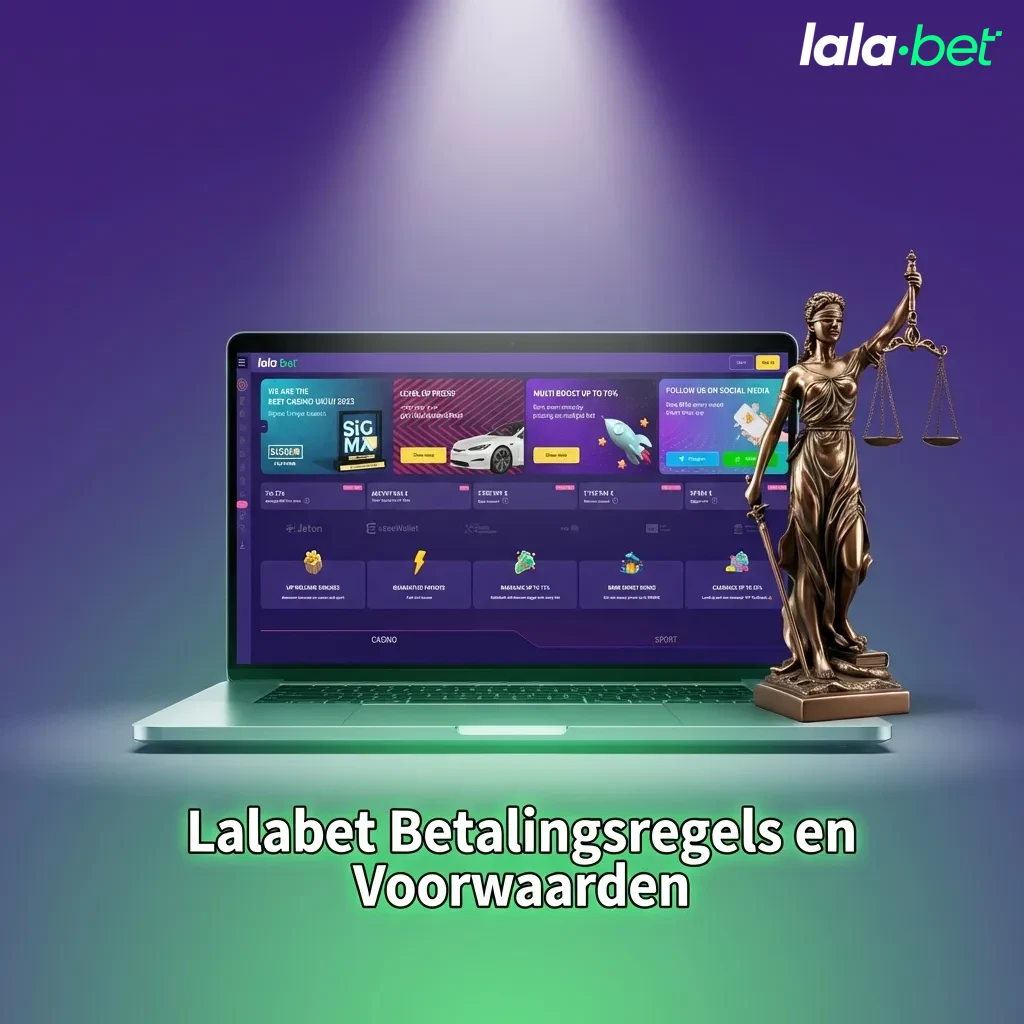Lalabet payment rules document showing verification, withdrawal limits, and transaction processing requirements