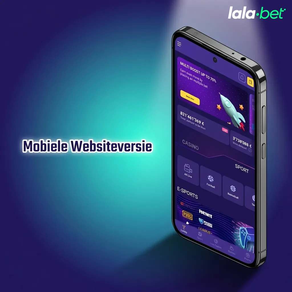 Mobile-responsive betting website interface displayed on smartphone showing touch-optimized navigation