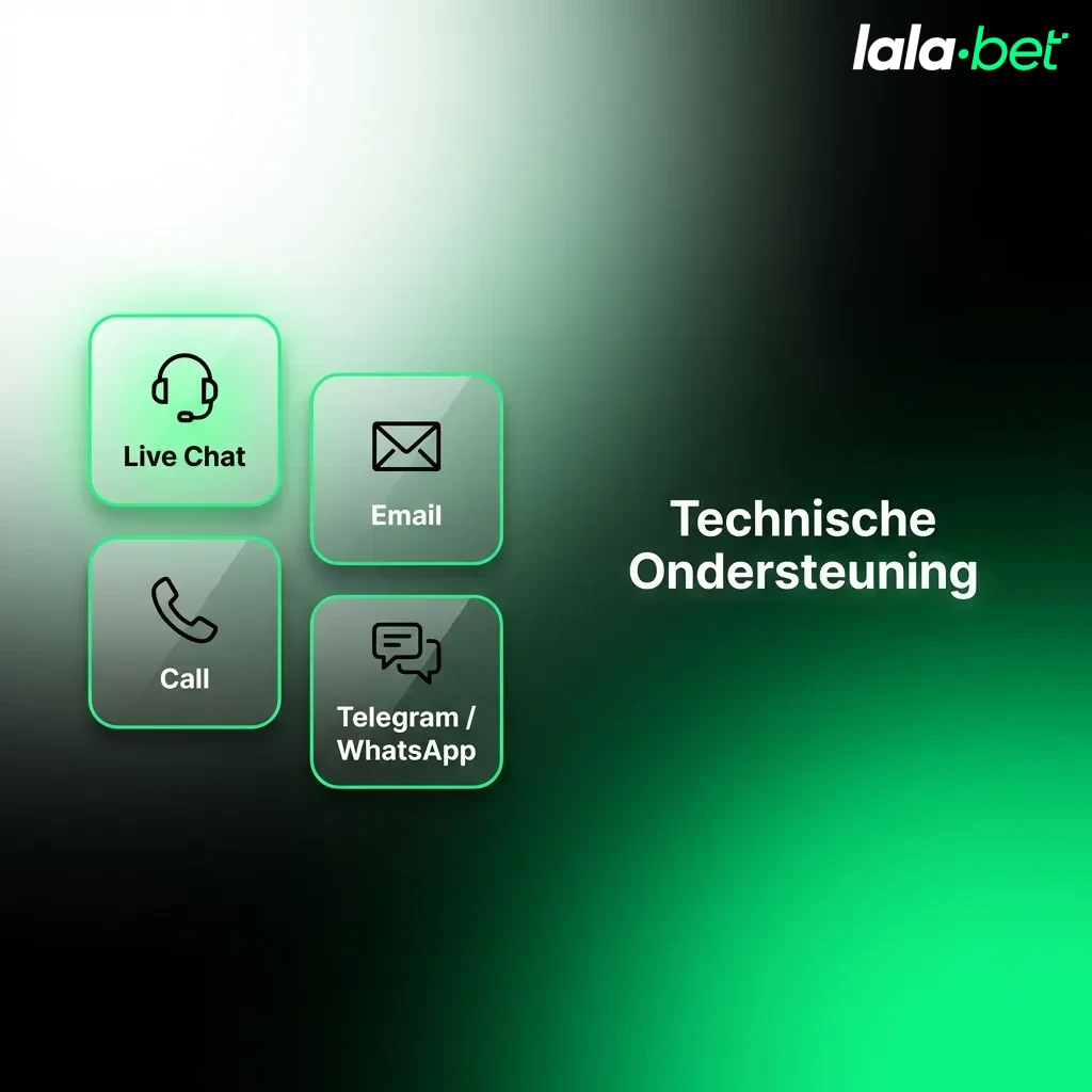 Technical support team resolving login errors, game glitches, and payment issues at Lalabet casino