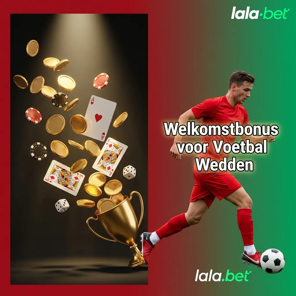 Welkomstbonus voetbalwedden met gratis weddenschap en spins voor nieuwe spelers bij online bookmaker