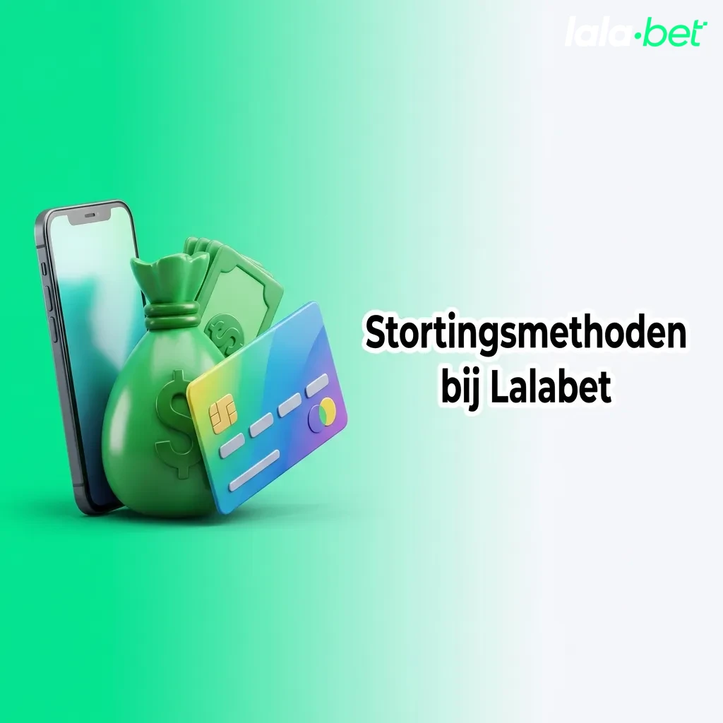 Lalabet deposit methods interface showing secure payment options including iDEAL, credit cards, and e-wallets