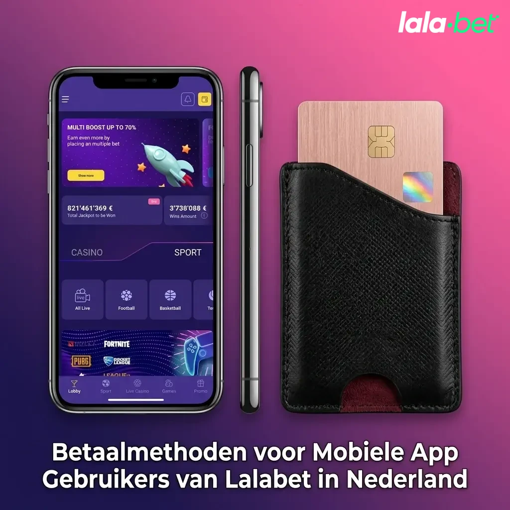 Betaalmethoden Lalabet app Nederland: iDEAL, Visa, Mastercard, Skrill, Neteller en Paysafecard