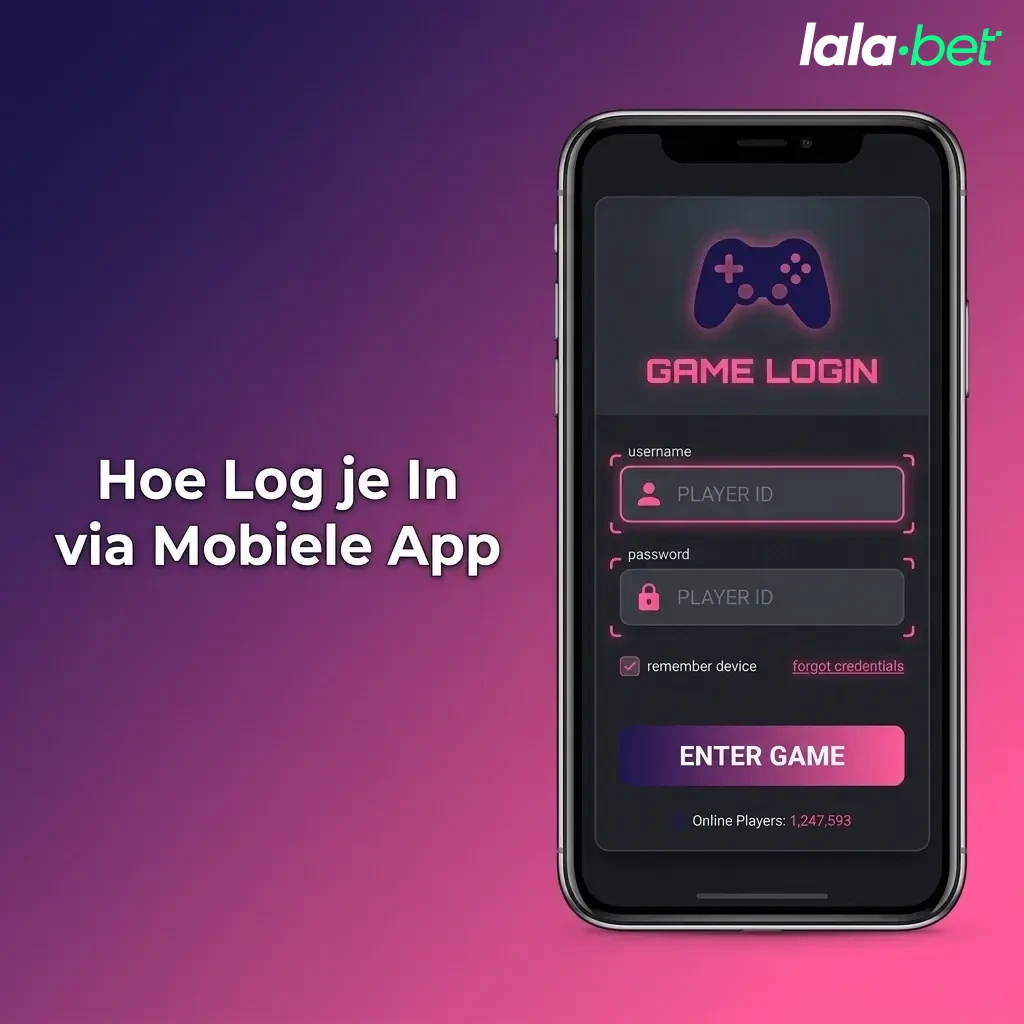 Stapsgewijze handleiding voor inloggen op de Lalabet mobiele app met e-mailadres en wachtwoord