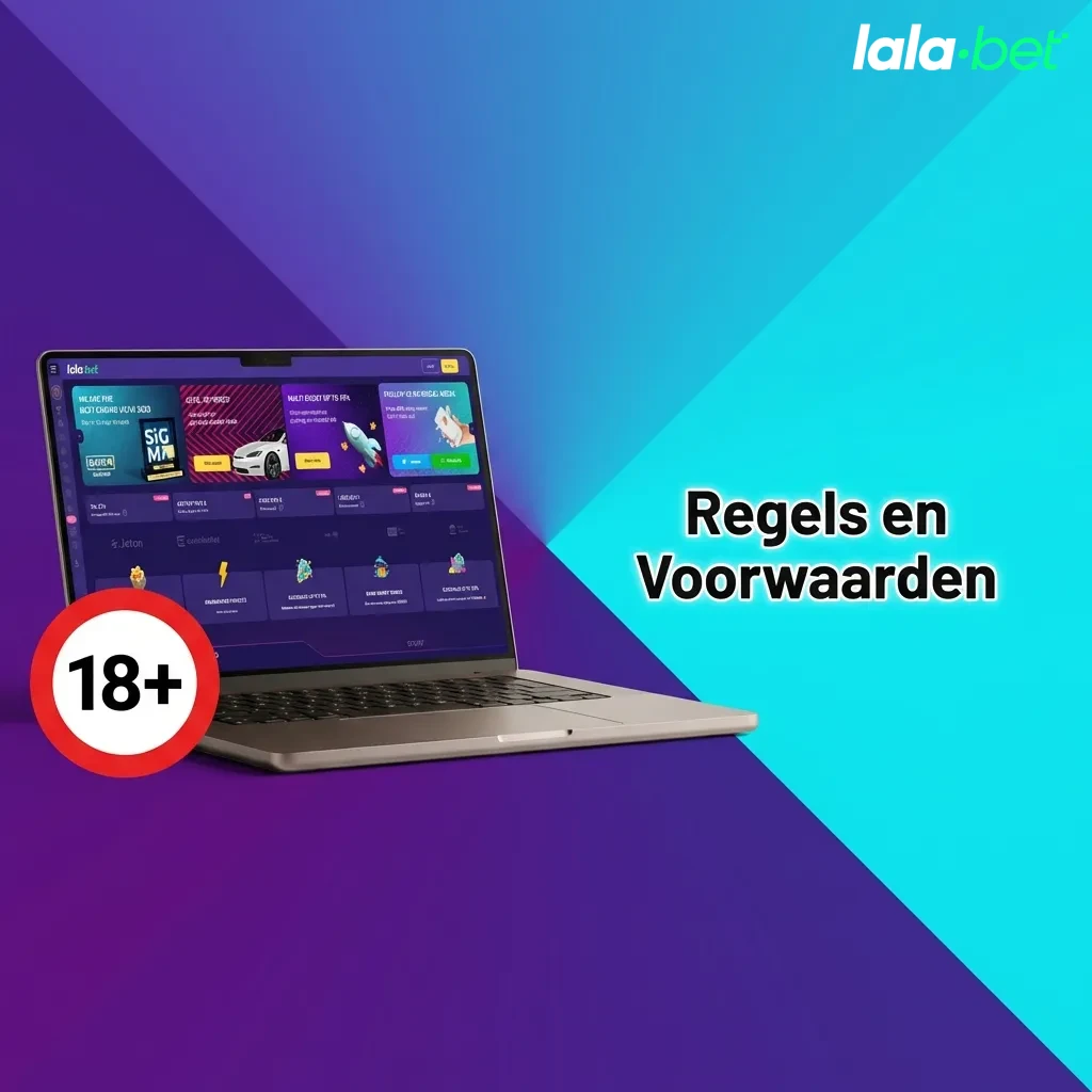 Rules and conditions page for online gaming platform showing age verification and account requirements