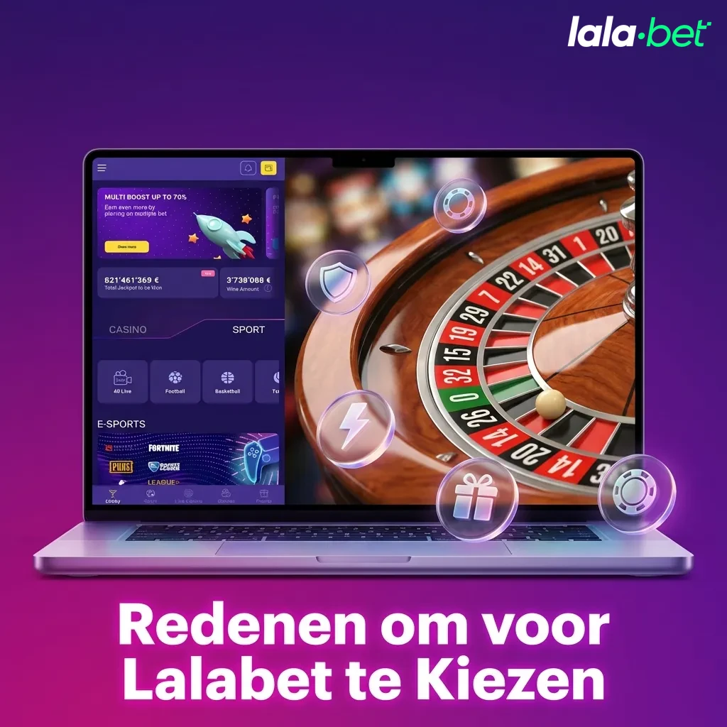 Lalabet online gokplatform met sportweddenschappen en casinospellen voor Nederlandse spelers